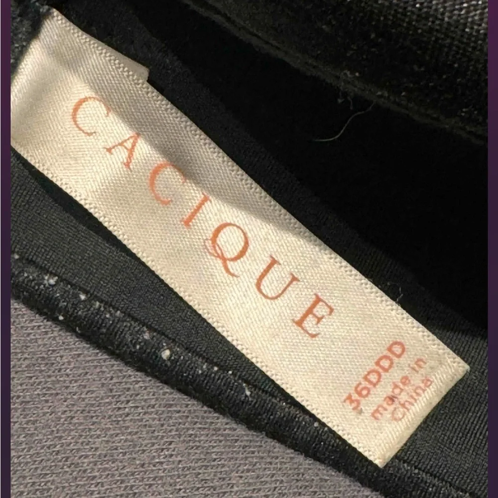 Cacique Classic Black Women's Bra 36DDD